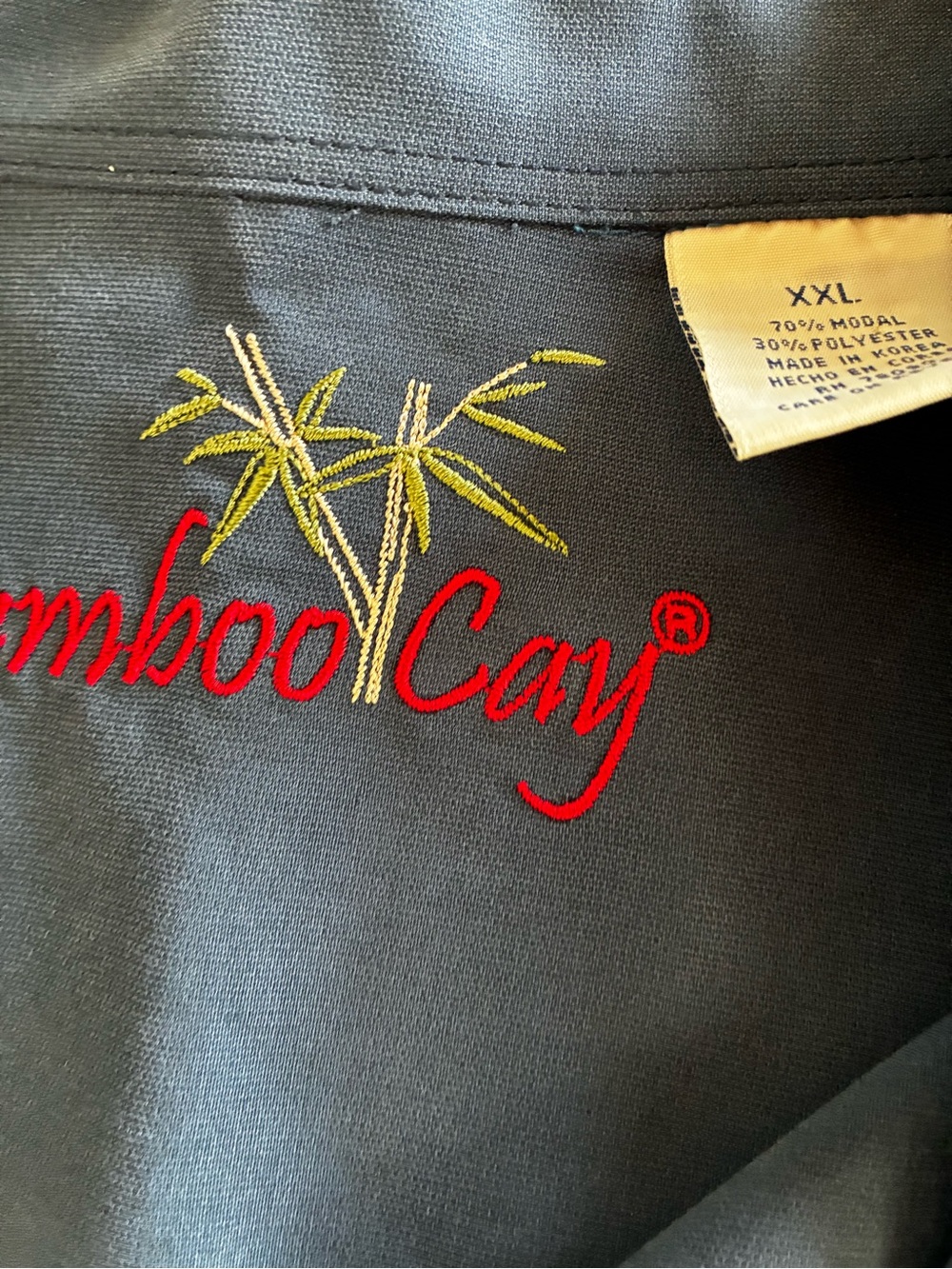 Bamboo Cay Men’s XXL Embroidered Christmas Hawaiian Camp Shirt 🎄🌴 - Picture 4 of 5